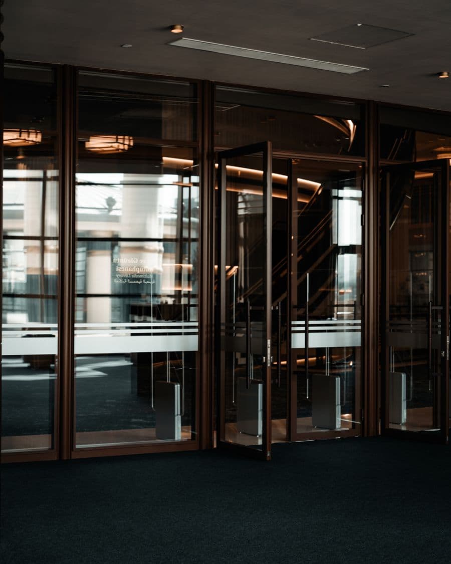 Entrance to a commercial building